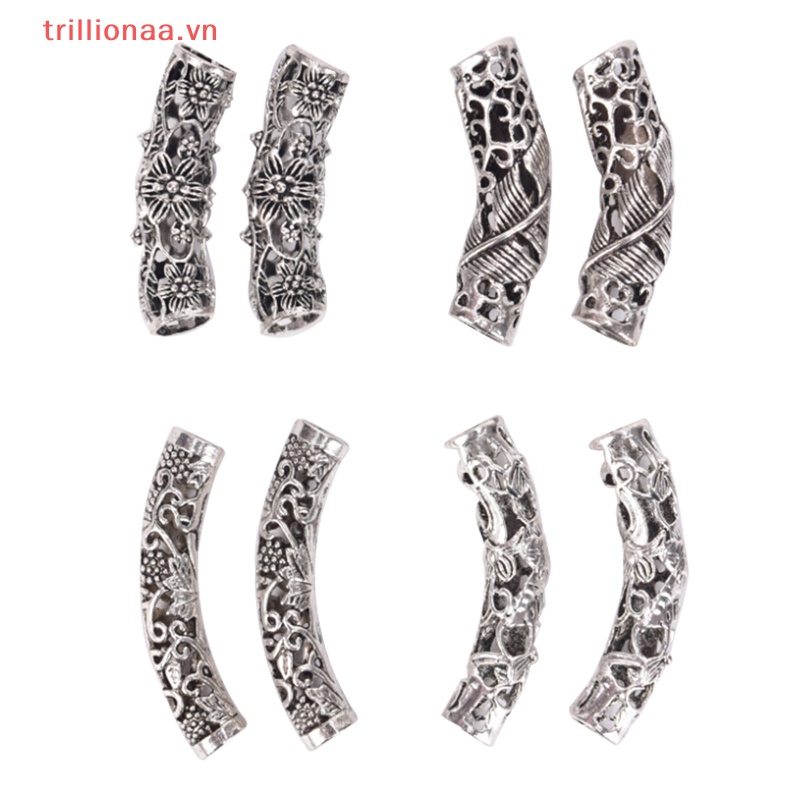 Chuỗi Hạt Bạc Đeo Râu Phong Cách Viking Độc Đáo