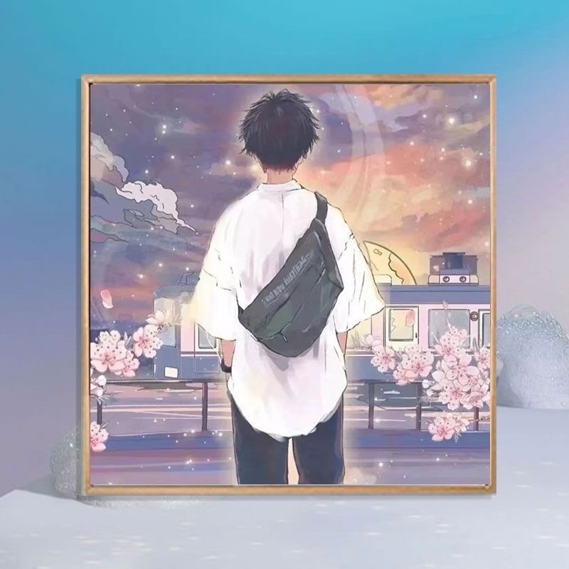 Bộ Tranh Sơn Dầu Kỹ Thuật Số Tự Vẽ 30 * 30cm 30 * 30cm Trang Trí Phòng Khách