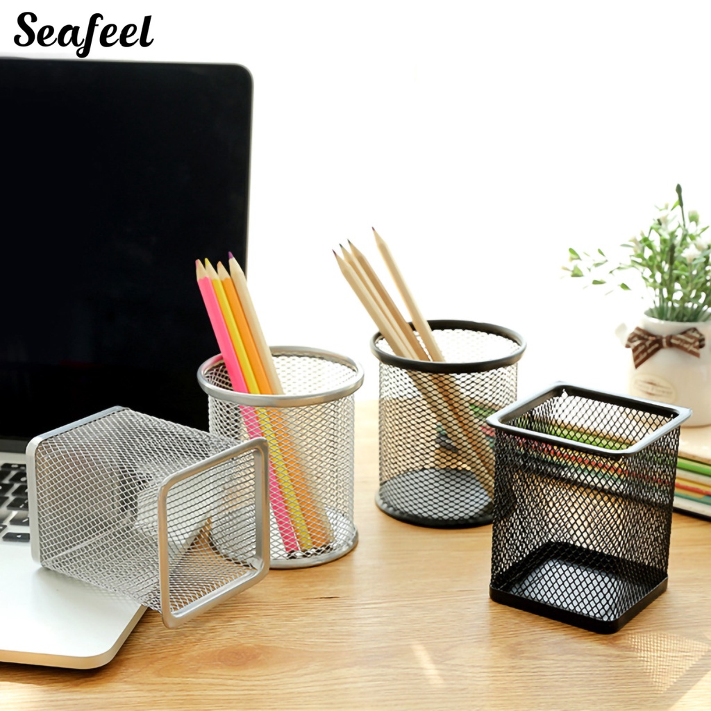 Lọ Đựng Bút Bằng Kim Loại Thiết Kế Đục Lỗ