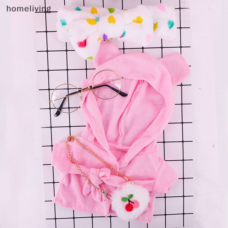 Chú Vịt Nhồi Bông mini 30cm Mặc Quần Áo Và Mũ Xinh Xắn