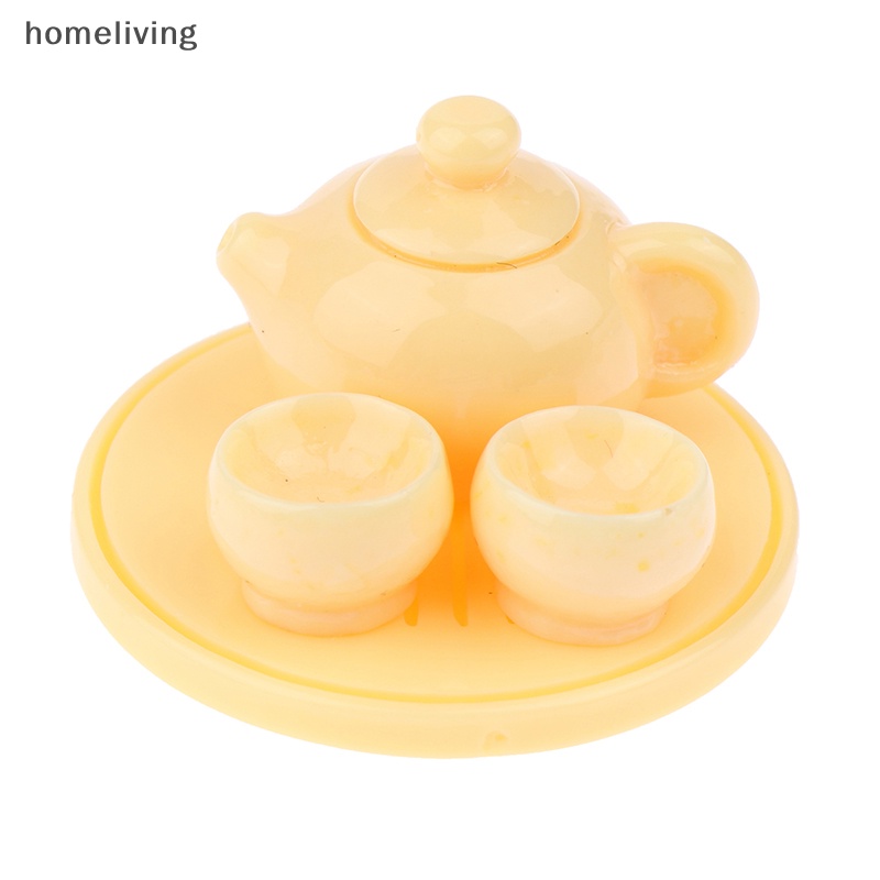 Bộ Ấm Trà Mini Bằng Nhựa Resin Dạ Quang Hình Hoạt Hình Dễ Thương Trang Trí Tiểu Cảnh DIY