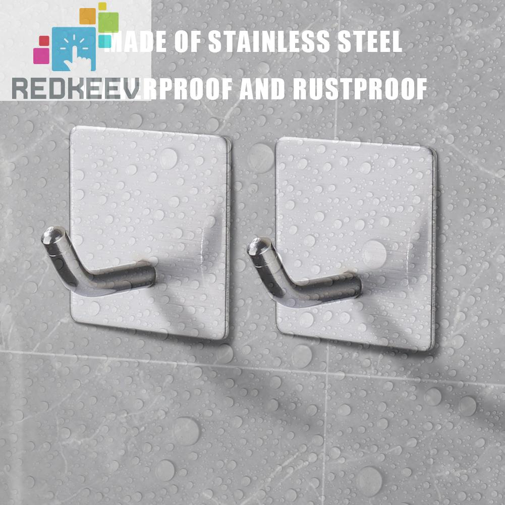 Bộ 4 Móc Treo Đồ Dán Tường Bằng Thép Không Gỉ 304