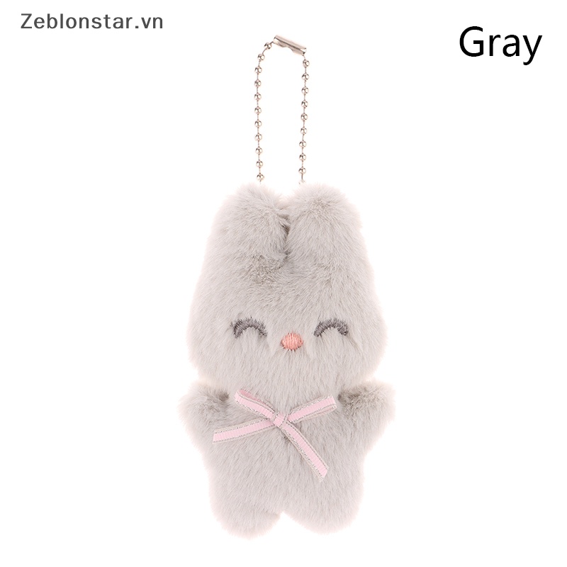 Móc Khóa Hình Thỏ Nhồi Bông Mềm Mại Dễ Thương