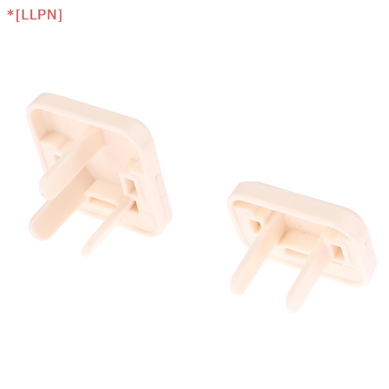 Set 5 Nắp Đậy Ổ Cắm Điện 2 / 3 Lỗ Hình Gấu Hoạt Hình Màu Trơn Bảo Vệ An Toàn Cho Bé