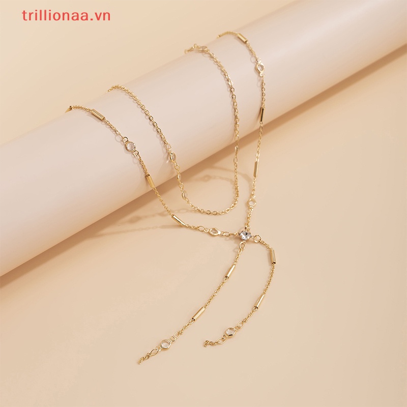 Dây Xích Đeo Hông Đính Hạt Phong Cách Vintage Thời Trang Mùa Hè Cho Nữ Y2K