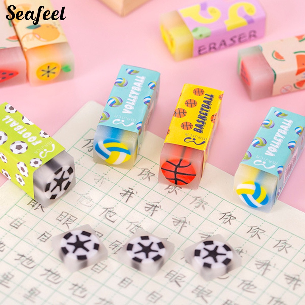 Cục Tẩy Mini Không Để Lại Dấu Vết Họa Tiết Trái Cây Hoạt Hình Dành Cho Học Sinh