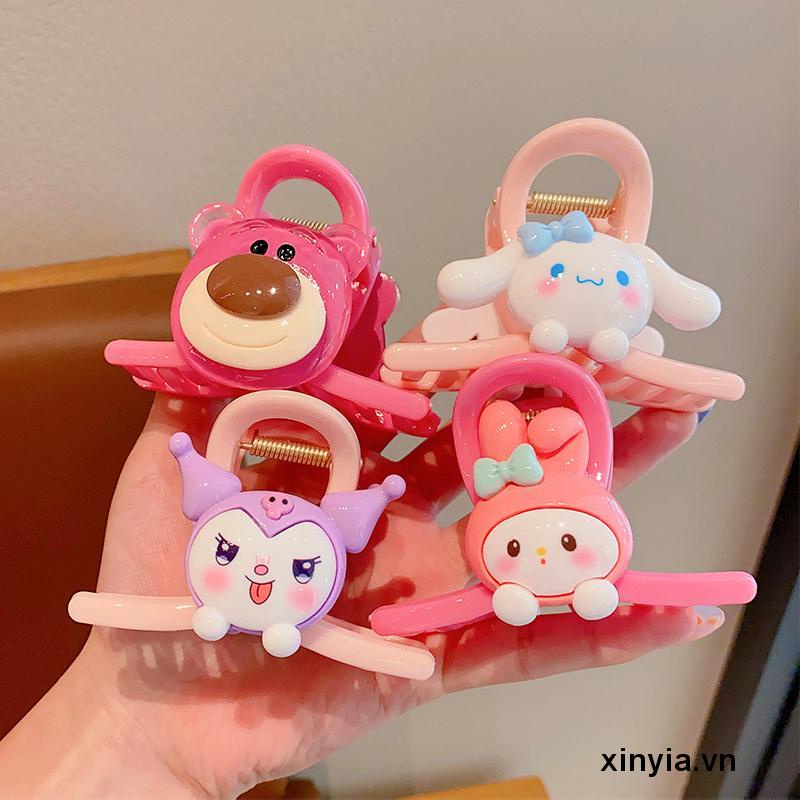 🌺🌺SANRIO Kẹp Tóc Hình Gấu / Thỏ Melody / Dâu Tây Dễ Thương Xinh Xắn Thời Trang