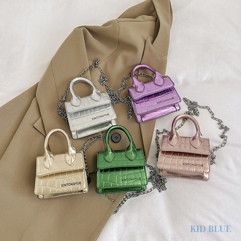 Túi Xách Dây Xích Họa Tiết Da Cá Sấu Dập Nổi Thời Trang Mùa