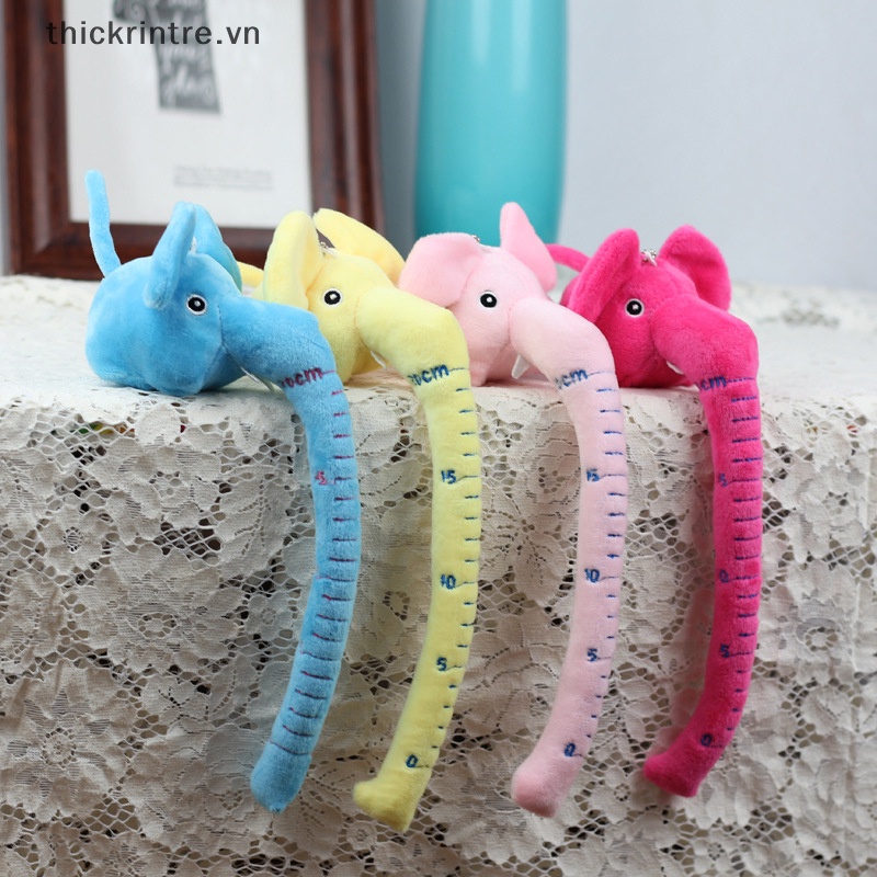 Đồ chơi nhồi bông Hình Voi Mũi Dài Đáng Yêu Treo Móc Khóa / Ba Lô / Móc Khóa Trang Trí