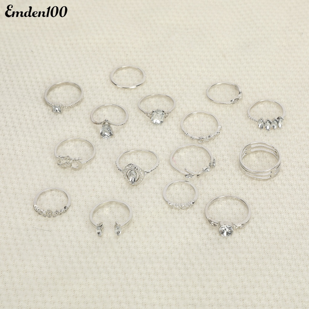 Bộ 15 Nhẫn Nữ Phong Cách Bohemian Xinh Xắn