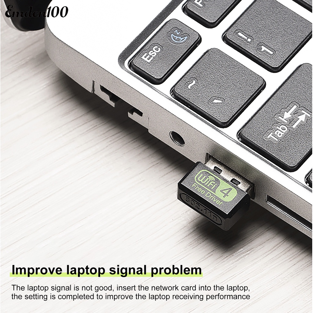 Thẻ Mạng Không Dây Tốc Độ Cao 150Mbps RTL8188 USB Kèm Ăng Ten Định Hướng Omni