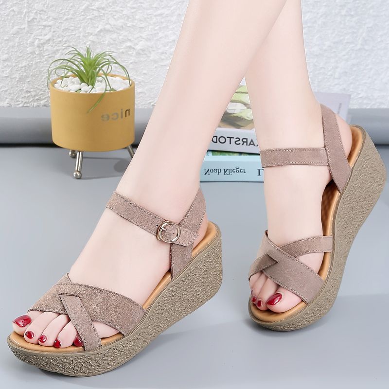 Sandal Đế Xuồng Dày Dặn Thoải Mái Thời Trang Mùa Hè 2023 Mới Cho Nữ