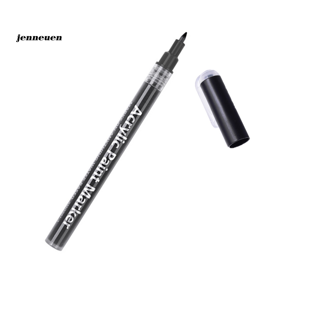 Bút Vẽ Trang Trí Móng Nghệ Thuật Có Thể Tái Sử Dụng Với Tay Cầm Dài Màu Sắc Tương Phản Cho Nữ