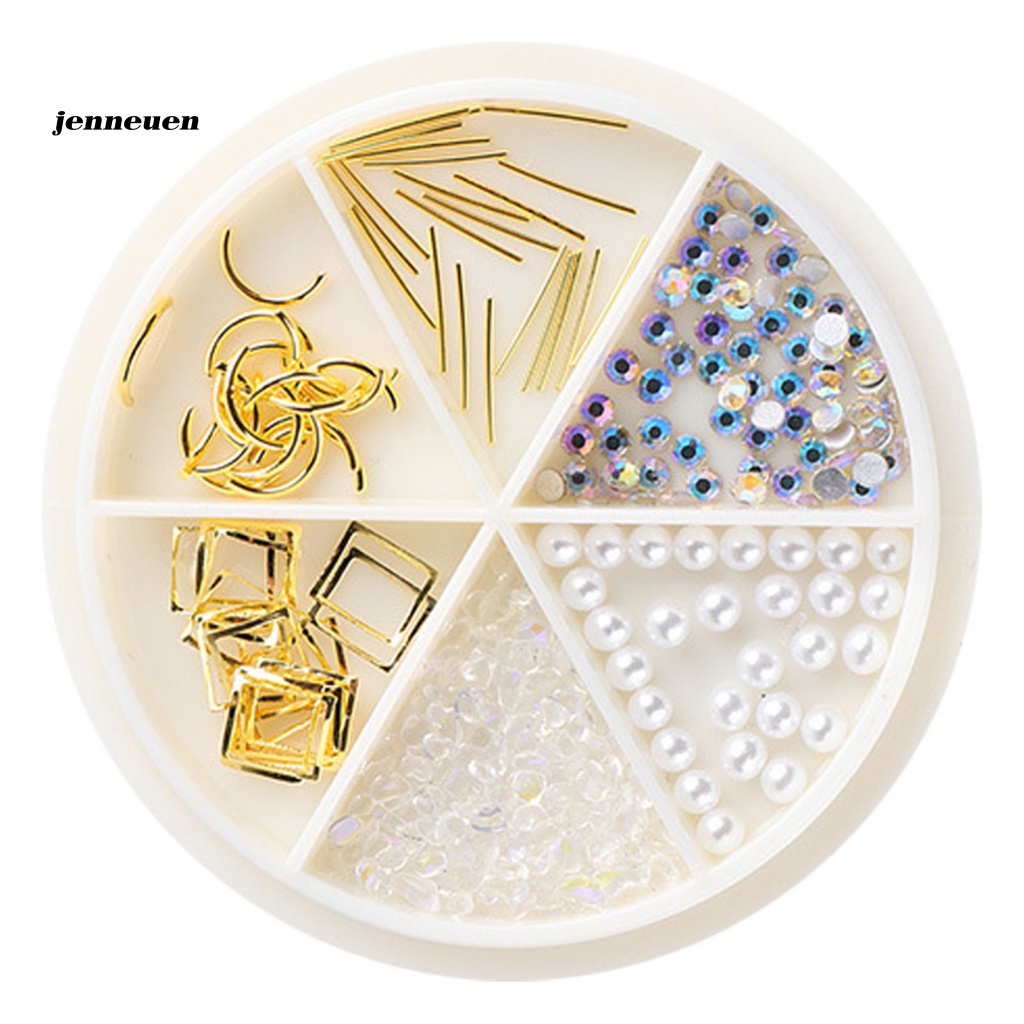 Phụ Kiện Trang Trí Móng Tay Bằng Kim Loại Nhiều Hình Dạng