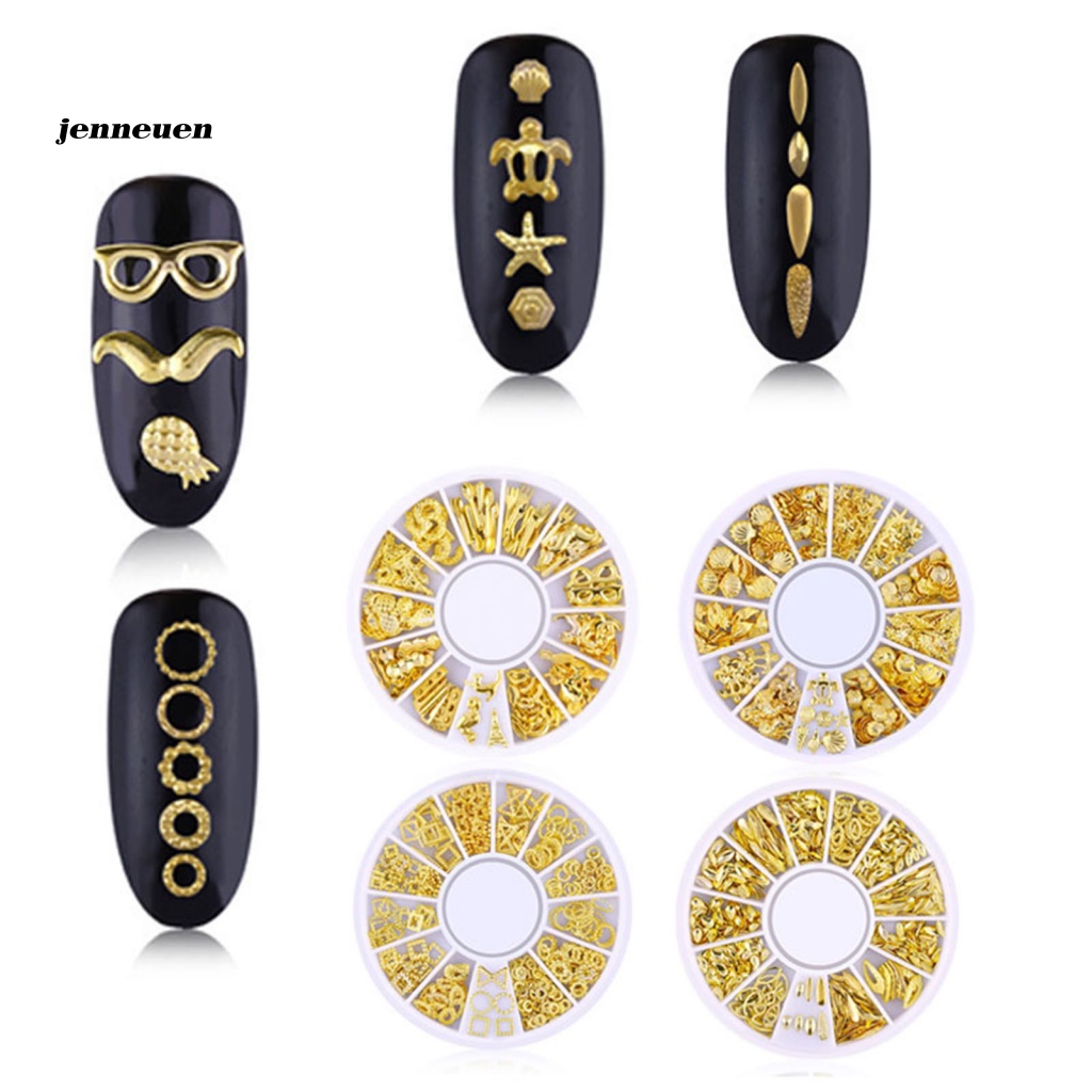 1 Bộ Phụ Kiện Trang Trí Móng Tay Hình Trăng Sao Độ Bền Cao DIY