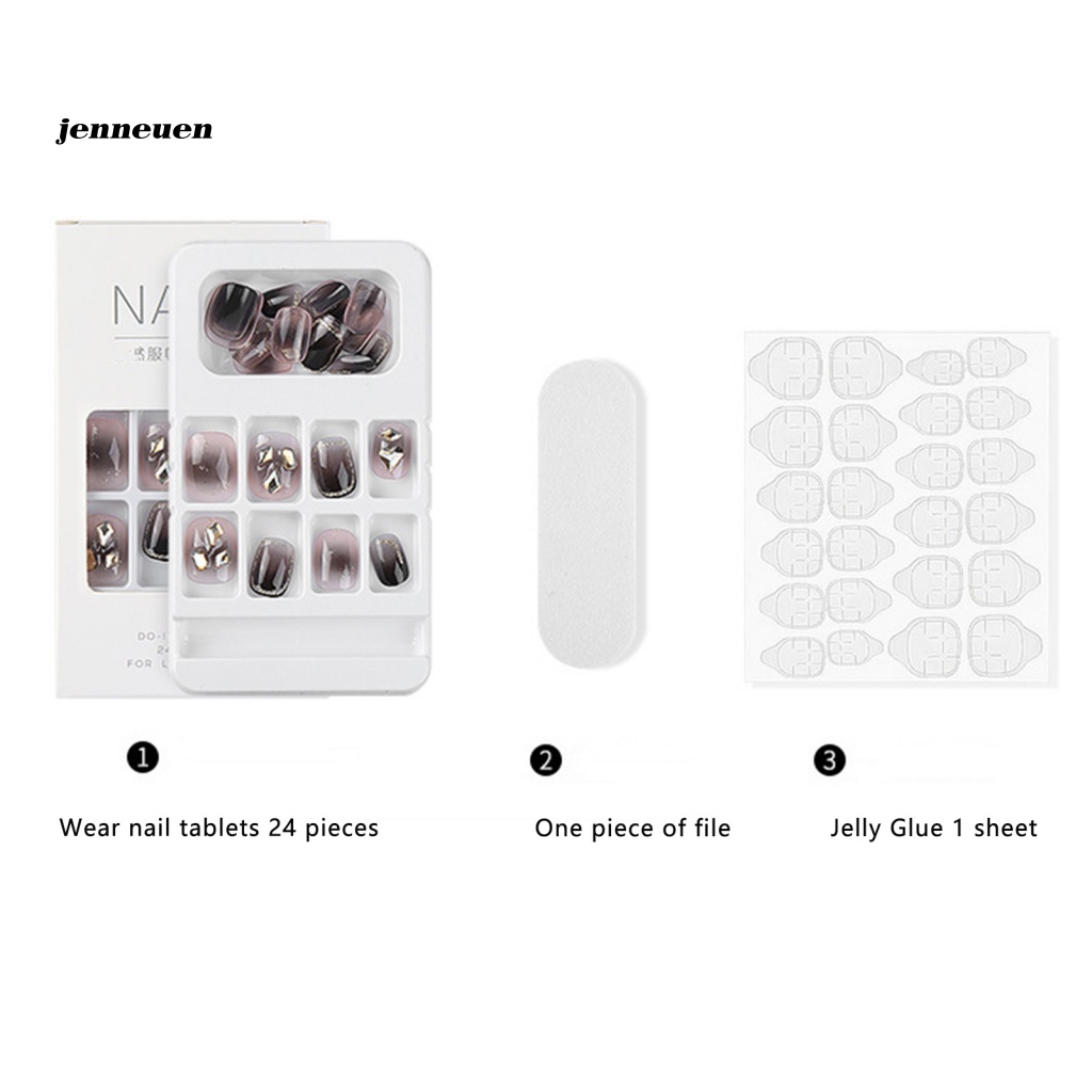 Set 24 Phụ Kiện Đính Trang Trí Móng Tay Hình Nơ Xinh Xắn