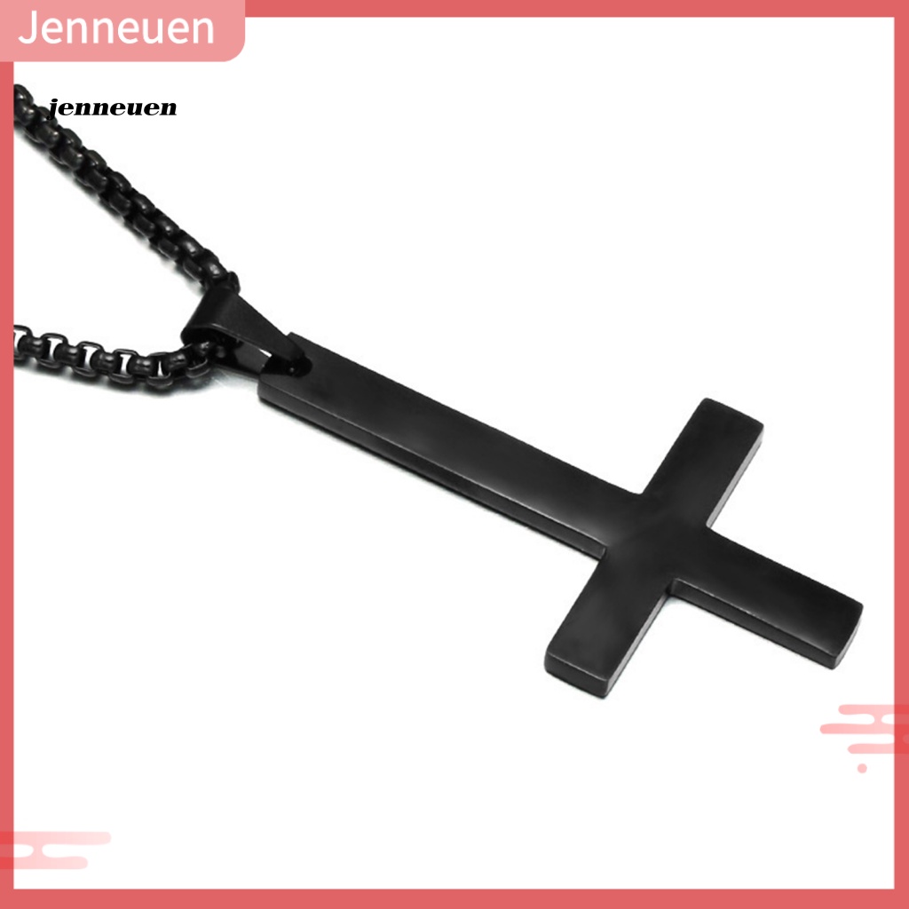 Vòng cổ Bằng Thép Không Gỉ Mặt Thánh Giá Thời Trang Dành Cho Nam