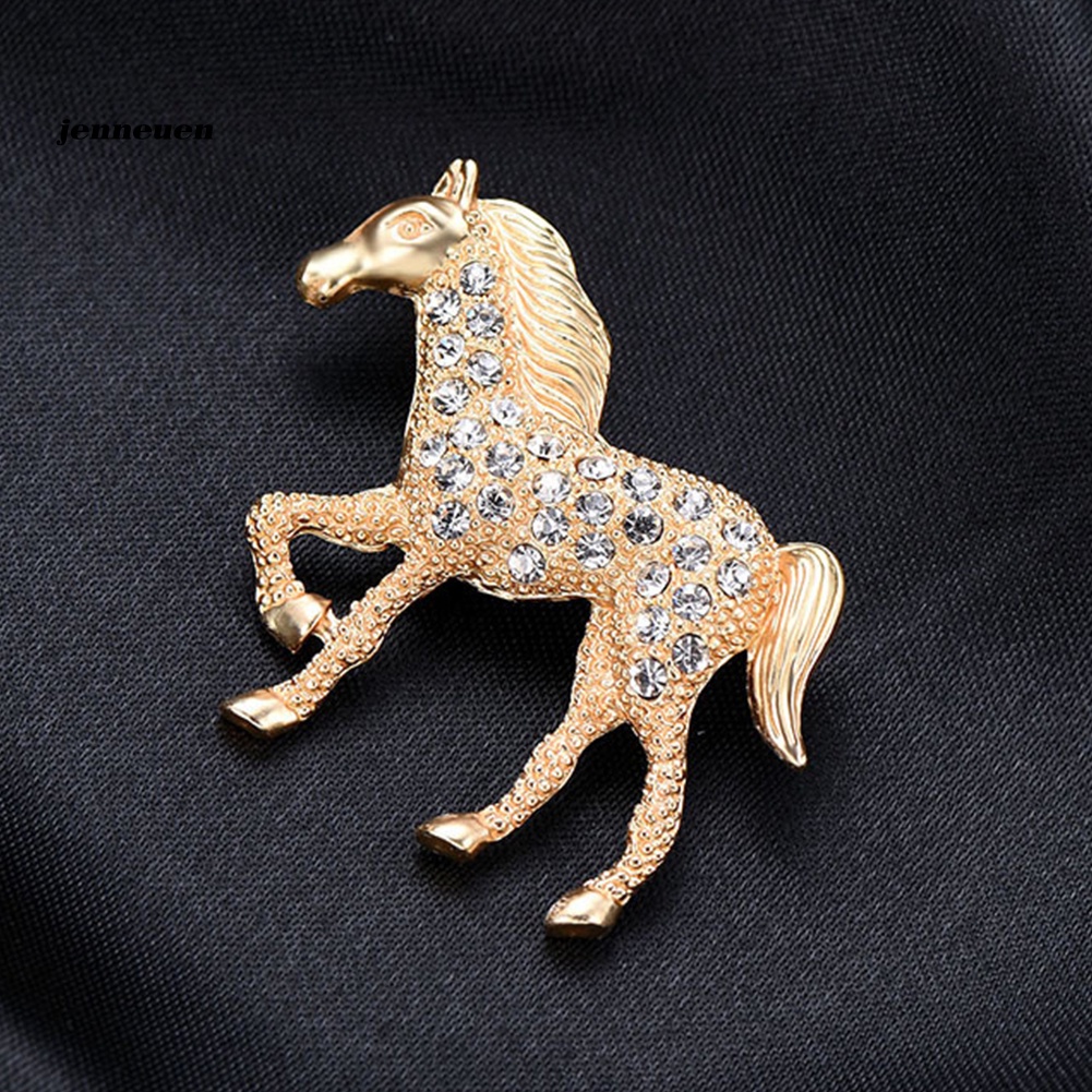 Ghim Cài Áo Hình Ngựa Đính Đá Thời Trang Cho Nam Và Nữ