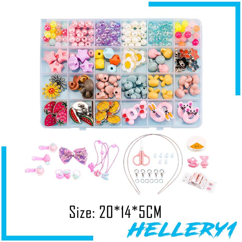 Bộ Hạt Acrylic Nhiều Màu Sắc Dùng Làm Trang Sức Cho Bé