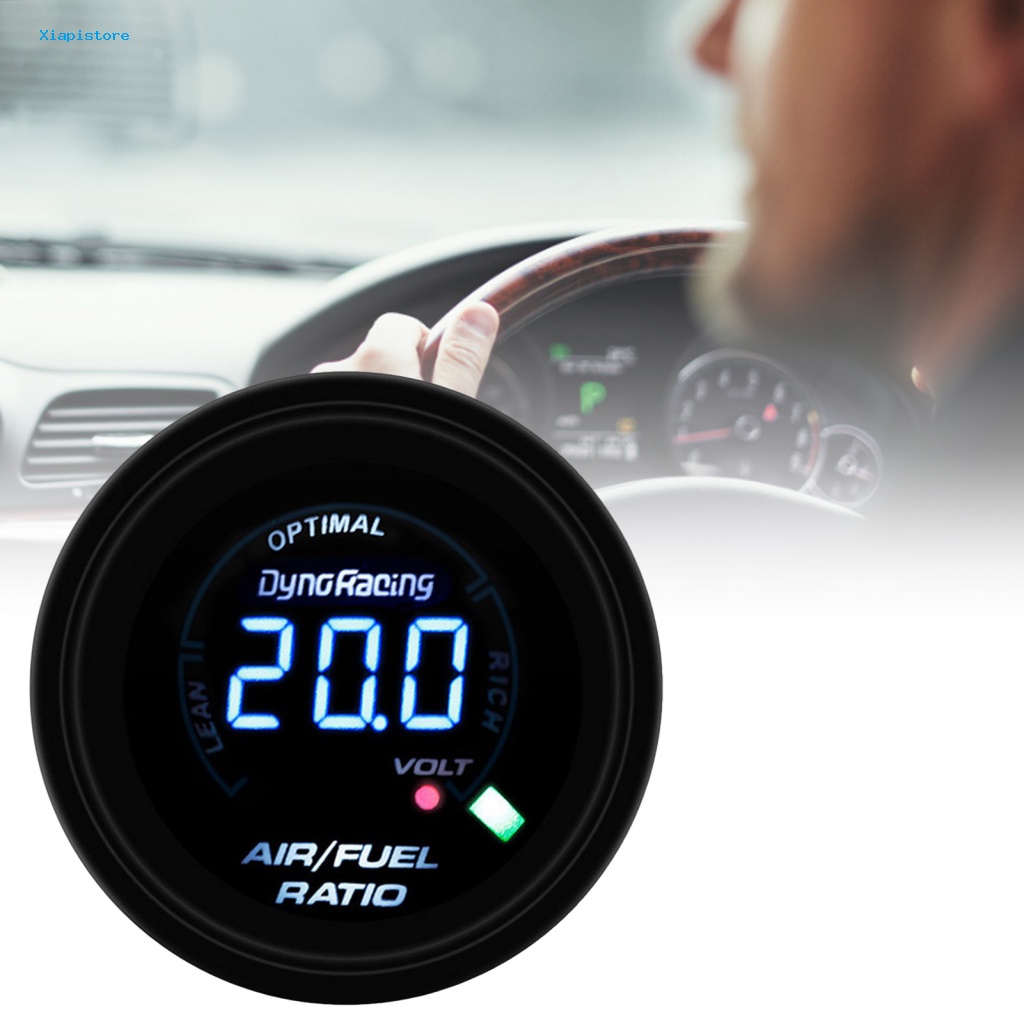 Đồng Hồ Đo Tỷ Lệ Nhiên Liệu Kỹ Thuật Số Có Đèn LED 2-Inch 52mm 12V Độ Chính Xác Cao Cho Xe Hơi