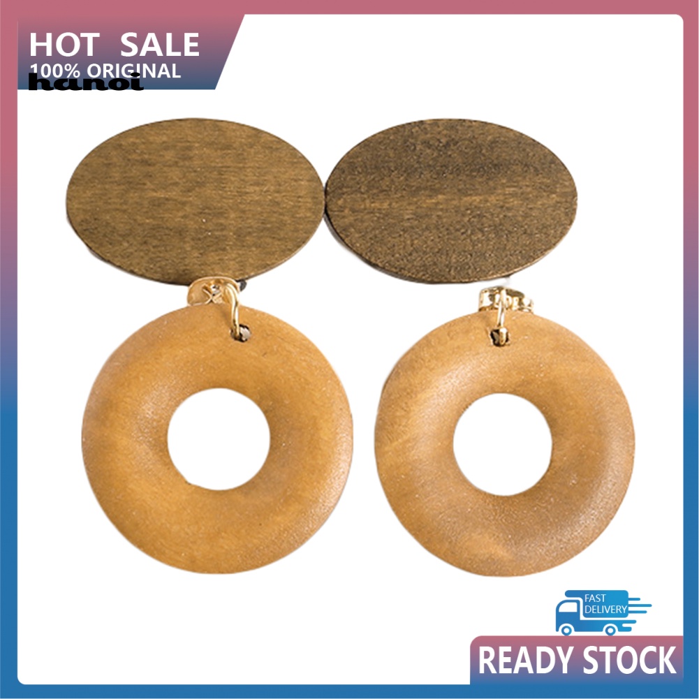 Khuyên Tai Nữ Bằng Gỗ Thời Trang Cổ Điển