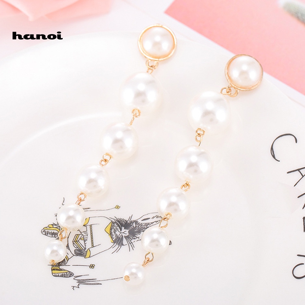 Khuyên Tai Nữ Dài Đính Ngọc Thời Trang