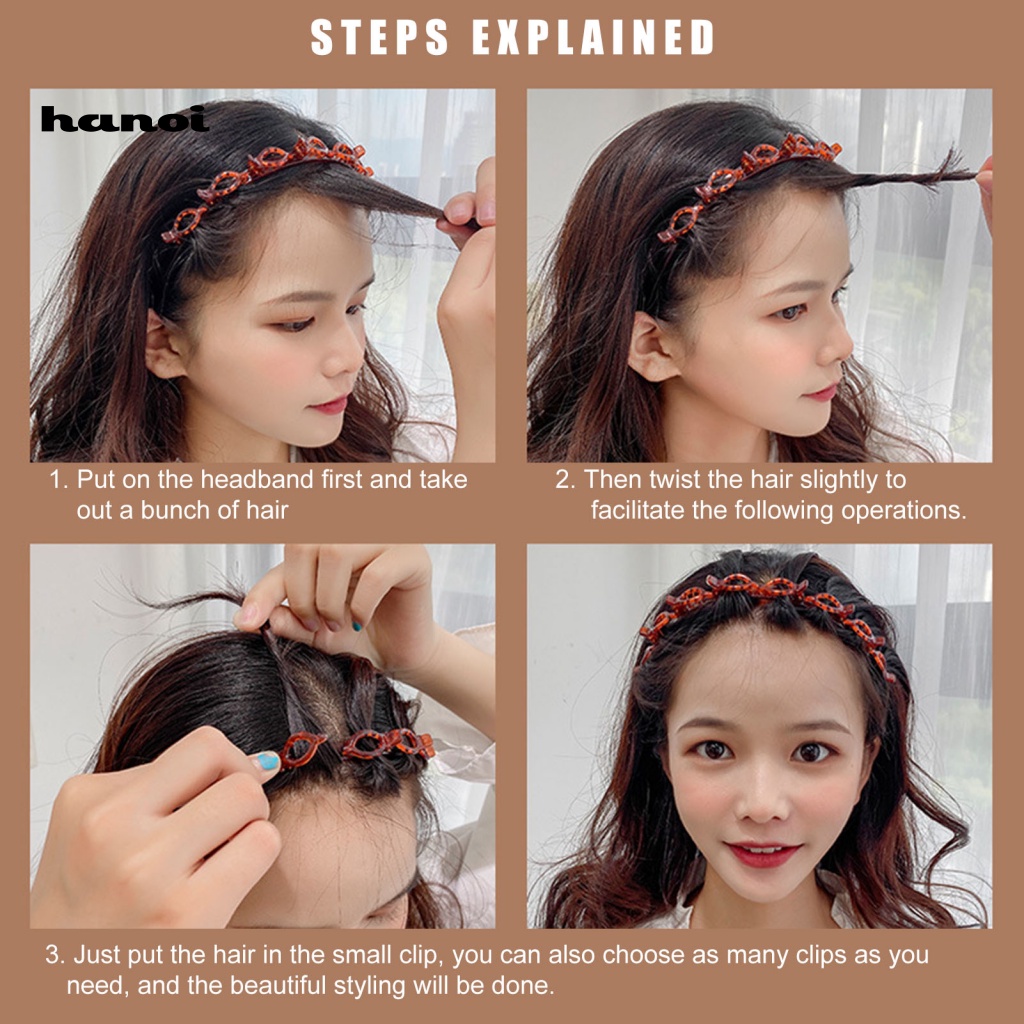 Kẹp Tóc Thiết Kế Hai Lớp Chống Trượt Thời Trang Cho Nữ