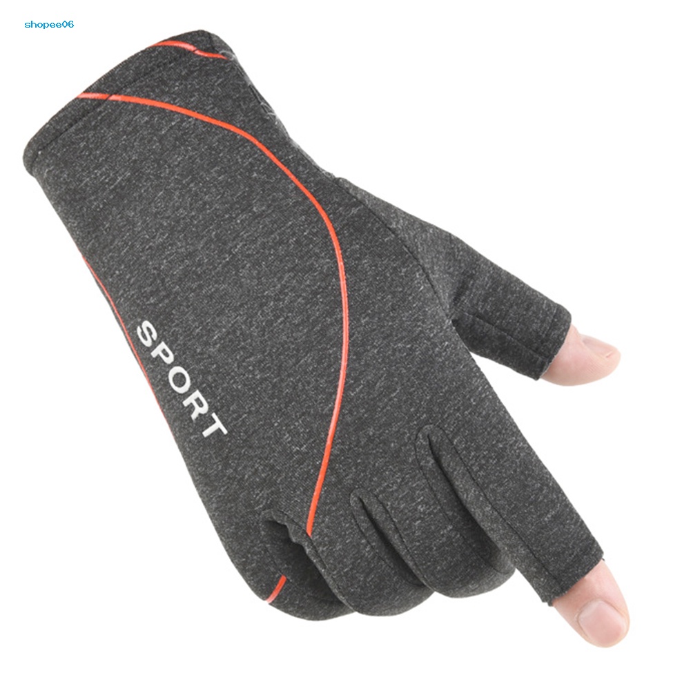 Găng Tay Hở Ngón Unisex Mềm Mại Chống Trượt