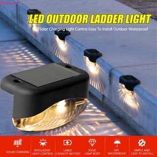 Đèn LED gắn tường cầu thang ngoài trời năng lượng mặt trời Đèn bước điều khiển ánh sáng thông minh blackpink11