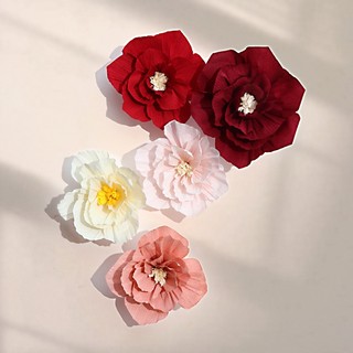 Hoa giấy 3d treo tường trang trí phòng khách / đám cưới