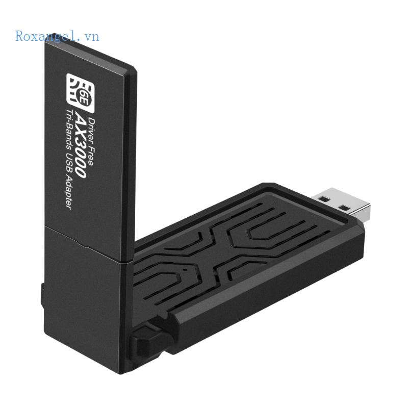 Thẻ USB Wifi 6 USB Không Dây ROX AX3000 3000M 3000M Cho Laptop / Máy Tính