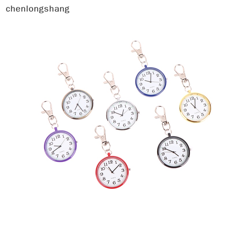 Chenlongshang Đồng Hồ Bỏ Túi Kiêm Móc Khóa Phong Cách Vintage