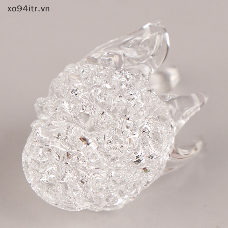 1 Bức Tượng Thiên Nga Pha Lê Thủy Tinh Để Bàn Trang Trí Nội Thất