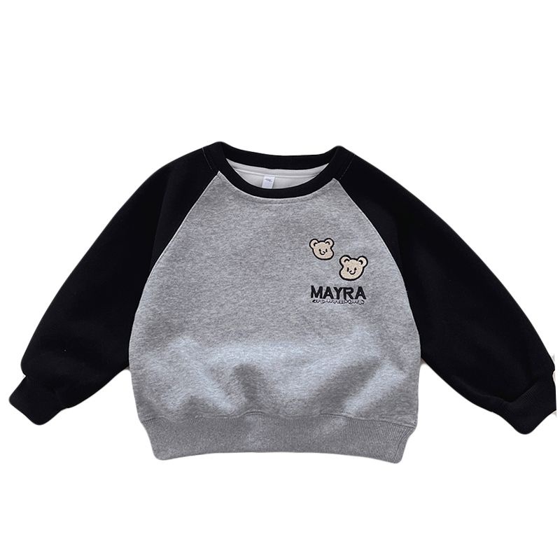 Áo Hoodie Raglan Tay Dài In Họa Tiết Hoạt Hình Phong Cách Hàn Quốc Thời Trang Xuân Thu 2023 Dành Cho Bé Trai