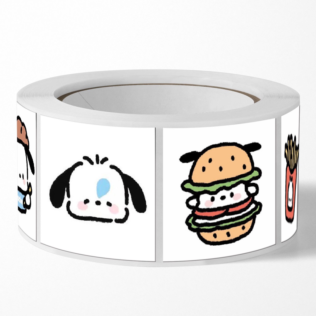 Cuộn 500 Miếng Dán Niêm Phong Pochacco