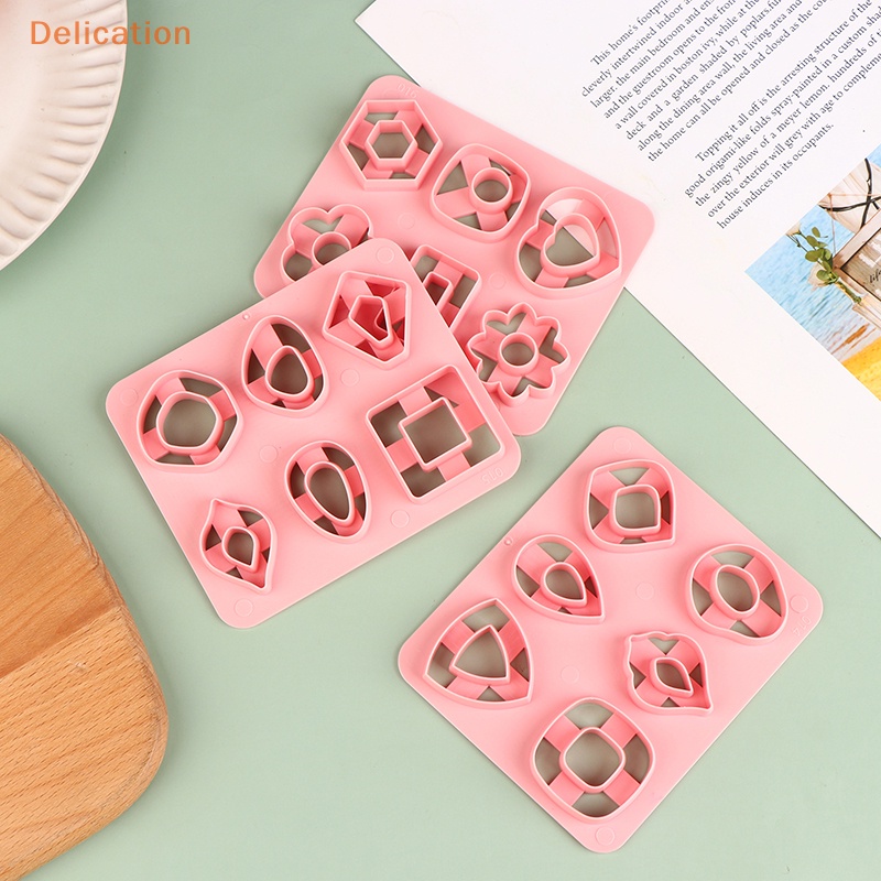Khuôn cắt đất sét polymer ELEBUY có hình dạng khác nhau dùng làm bông tai/ bánh quy/ mặt dây chuyền/ trang sức