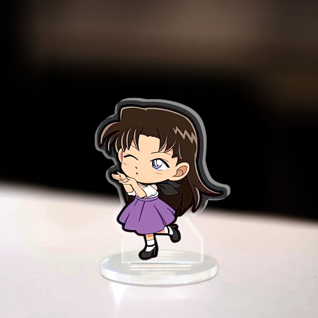 Mô hình Mini Conan Standee Chibi phim truyện hoạt hình thám tử lừng danh Conan Kaito Kid trang trí góc học tập cao 3cm