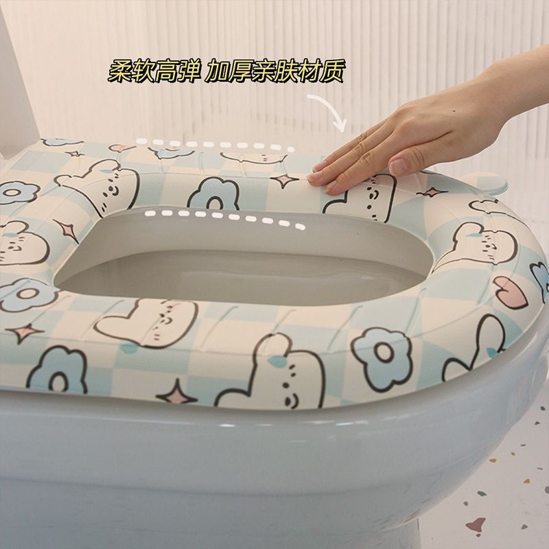 Phim hoạt hình eva ghế nhà vệ sinh không thấm nước đệm nhà vệ sinh mùa hè