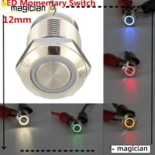 Công Tắc Nút Nhấn 4 Pin 12V 12mm Chống Nước