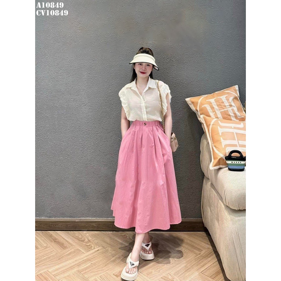 ⚡BÁN SỈ⚡SET áo tơ be 2 lớp mix CV thô màu hồng