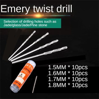 10 chiếc 1.5/1.6/1.7/1.8mm micro hss mũi khoan xoắn thẳng thẳng tay cầm xoắn mũi khoan thẳng vỏ máy khoan điện dụng cụ