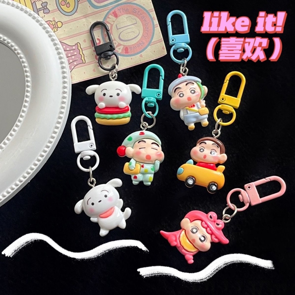 Móc Khóa Hình Cậu Bé Bút Chì Shin-Chan Xiaobai Dễ Thương