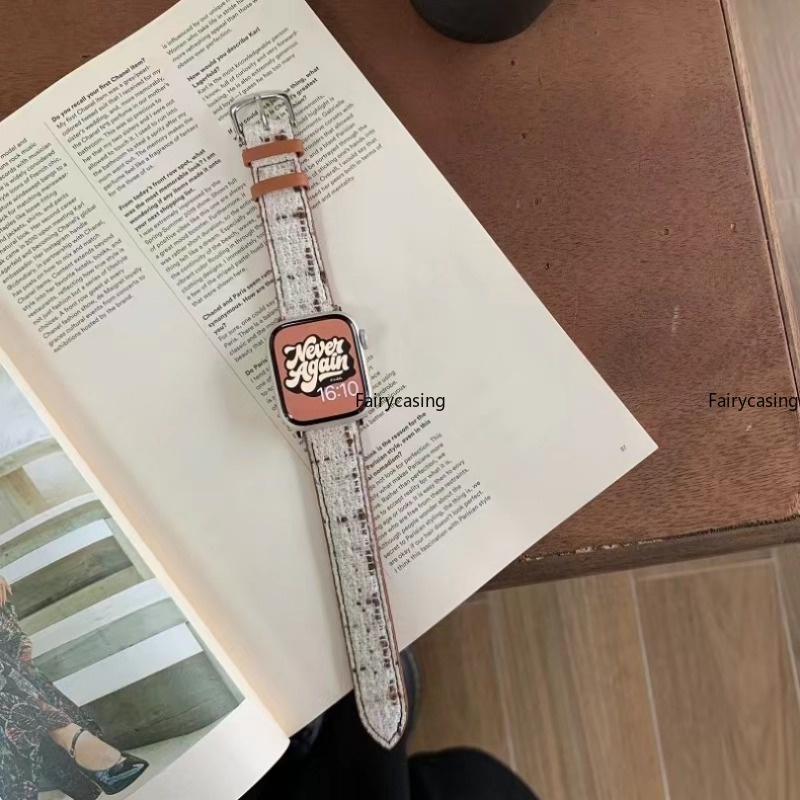 Dây Đeo Bằng Len Có Khóa Ngựa Kim Loại Cho Apple Watch 49mm 45mm 41mm 44mm 40mm 42mm 38mm Ultra 3 4 5 SE 6 7 8