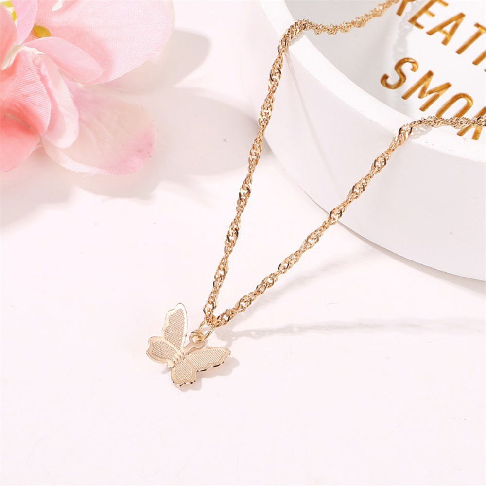 Vòng cổ Mặt Hình Bướm Phong Cách Vintage Thanh Lịch Thời Trang Cho Nữ