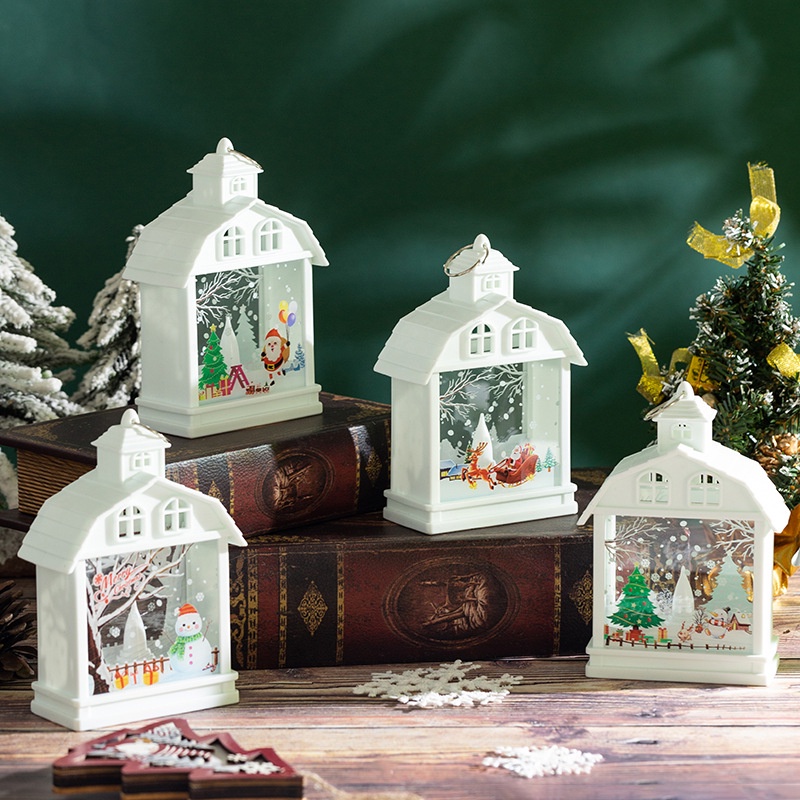 Đèn led Trang Trí Giáng Sinh Hình Ông Già Noel / Người Tuyết Hoạt Hình diy