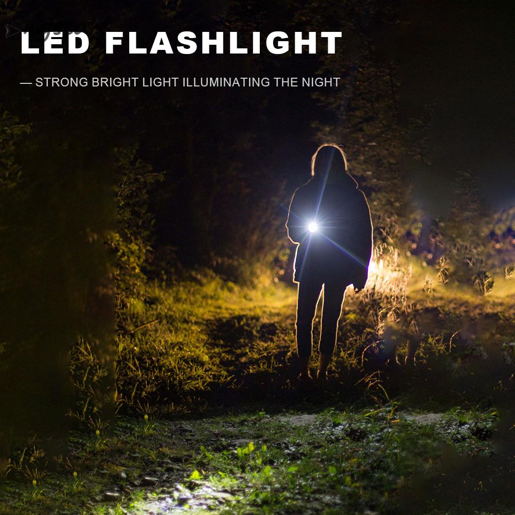 Đèn Pin LED Cầm Tay Sạc Được Loại C Kèm Kẹp Nam Châm