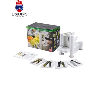 5-Blade Slicer Vegetable Spiral Cutter Fruit Chopper Spiralizer Kitchen Tools  lucki