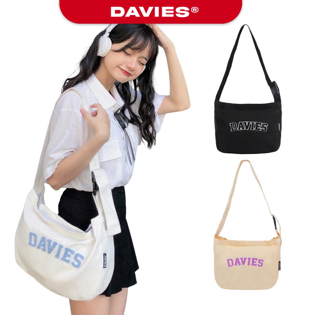 Túi đeo chéo nữ đẹp local brand nhiều màu Cotton Shoulder Bag local brand Davies | D-B38