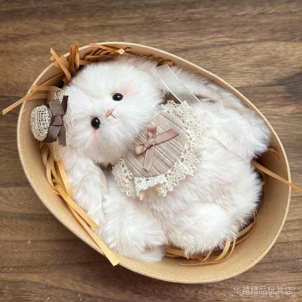 Búp Bê Thỏ Nhồi Bông Mềm Mại Dễ Thương Làm Quà Tặng Cho Bé Gái