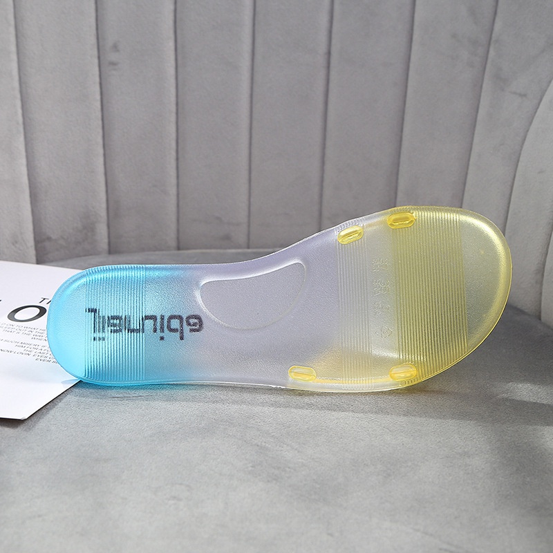 Dép Sandal Đế Phẳng Quai Ngang Trong Suốt Dễ Phối Đồ Thời Trang Mùa Hè Kiểu Mới Cho Học Sinh HZFWS2519